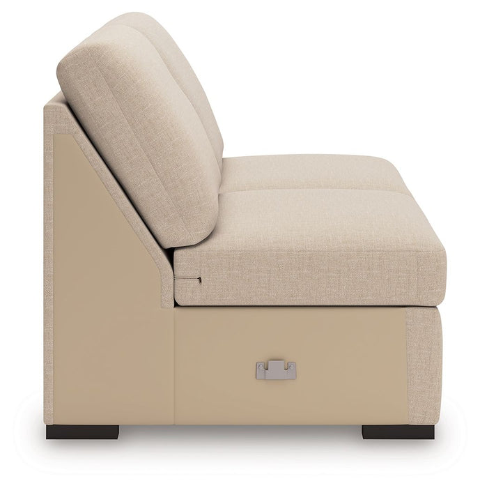 LadyMae - Armless Loveseat - Twill
