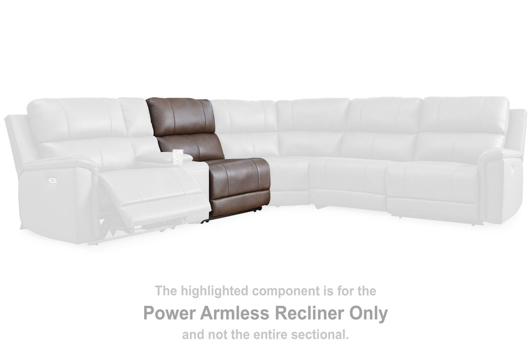 Bleckley - Power Armless Recliner With Adjustable Headrest - Espresso