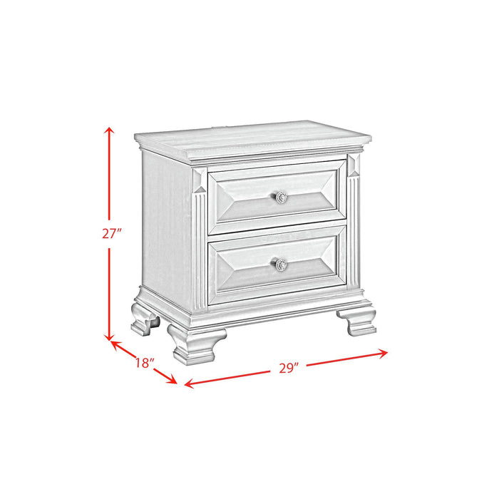 Bridgestone - 2-Drawer Nightstand With USB