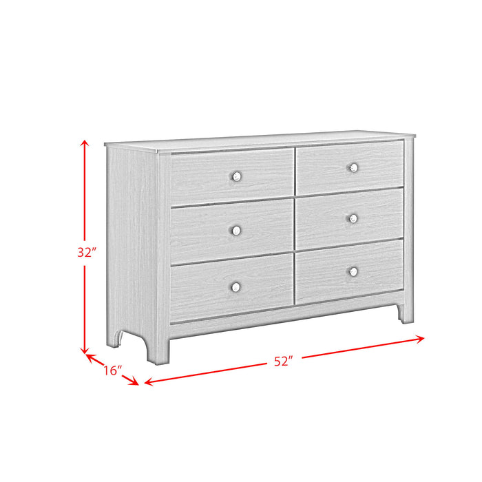 Sami - Youth 6-Drawer Dresser