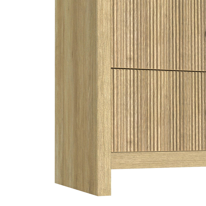 Ridgemont - 2-Drawer Nightstand With USB - Natural