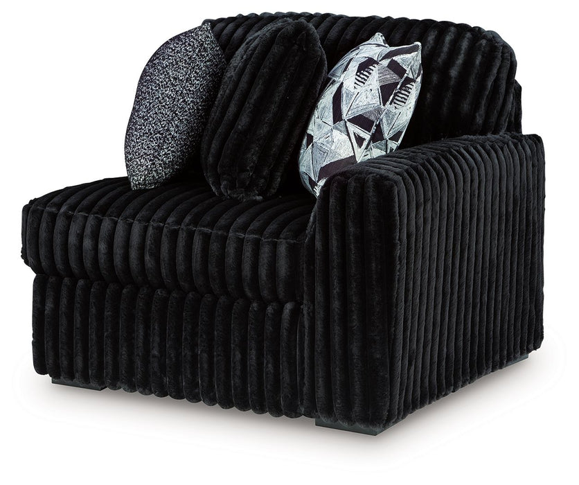 Midnight-Madness - RAF Corner Chair - Onyx