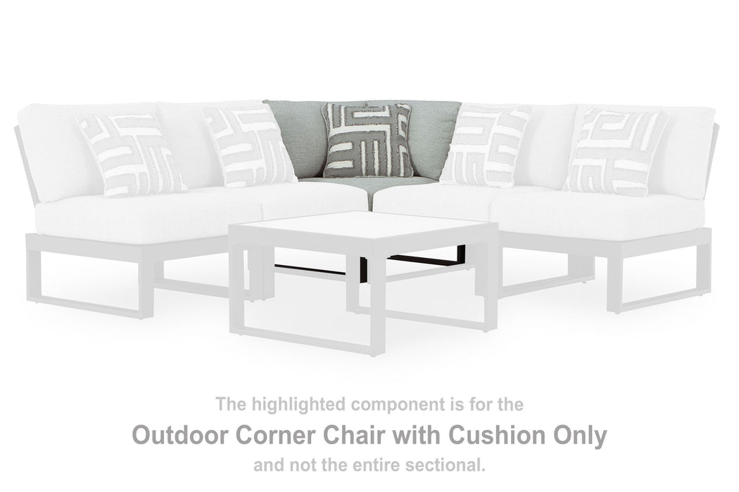 Beachloft - Corner With Cushion - Black / Gray