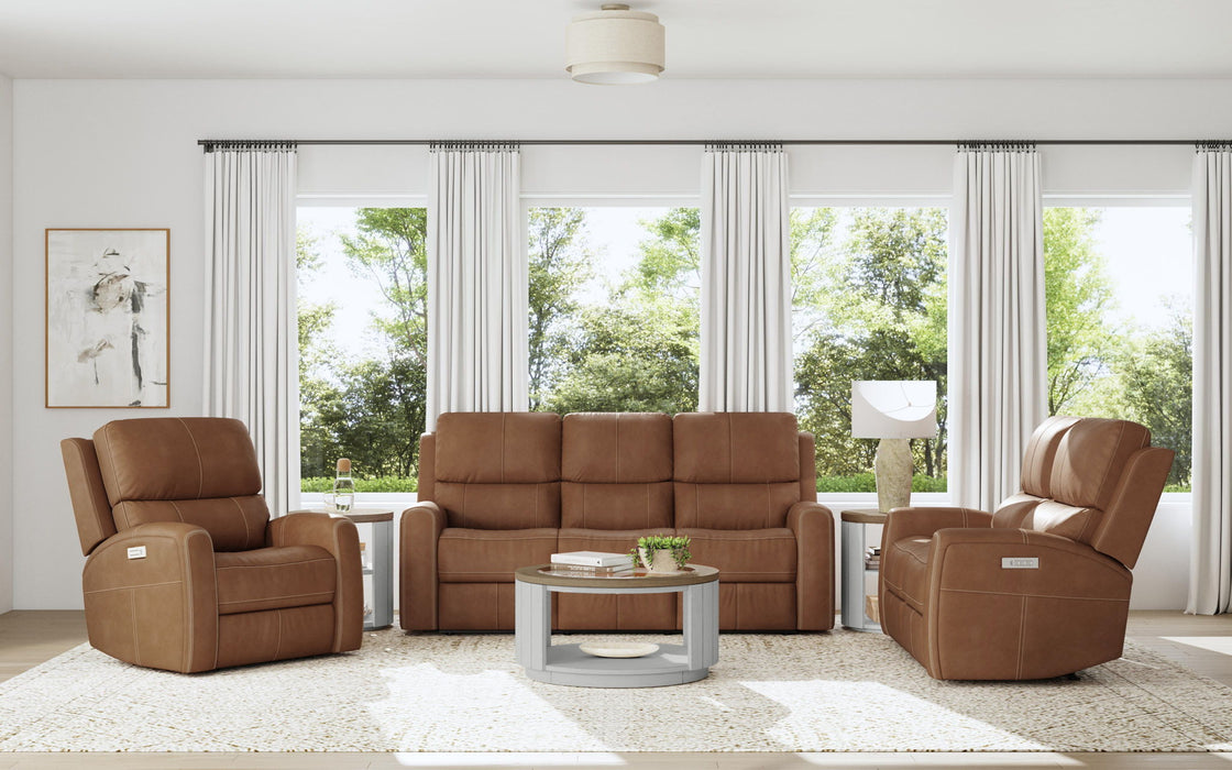 Linden - Power Reclining Sofa With Power Headrests & Lumbar