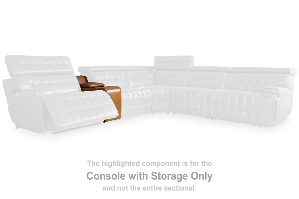 Temmpton - Console With Storage - Chocolate