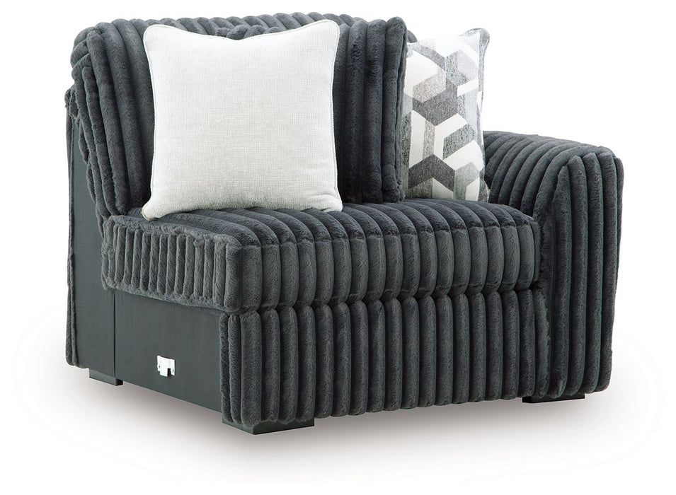 Midnight-Madness - RAF Corner Chair - Gunmetal