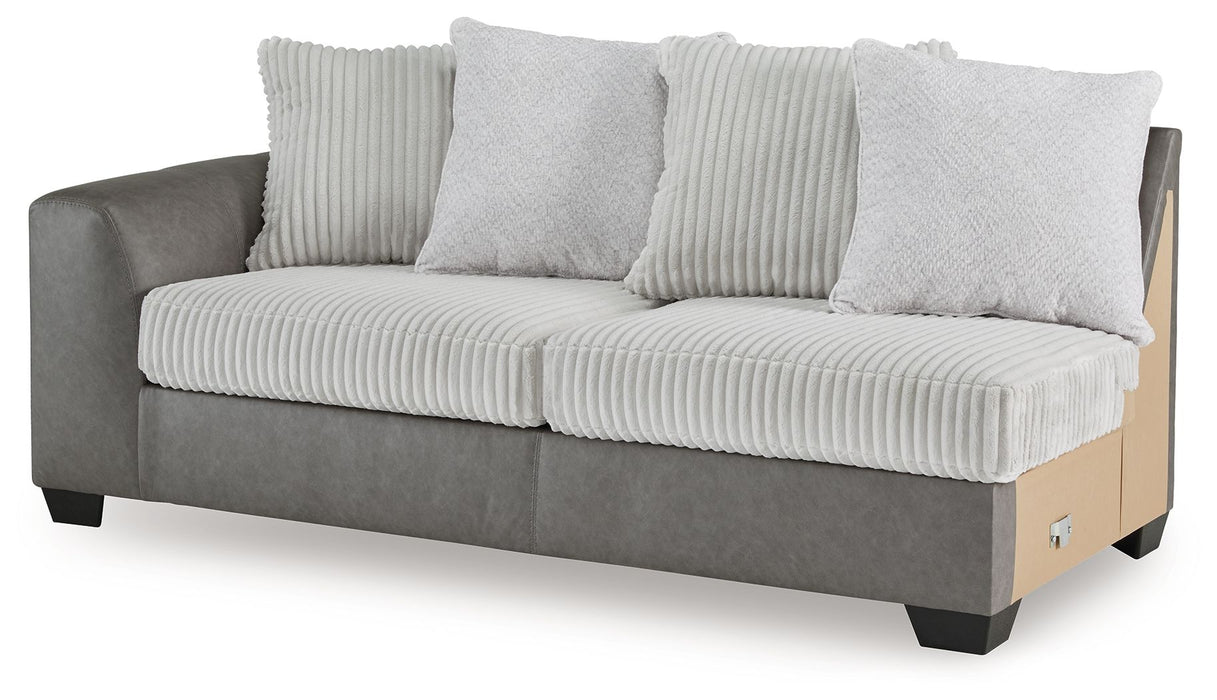 Clairette Court - Laf Sofa - Alloy