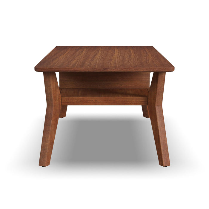 Ludwig - Occasional Rectangular Coffee Table With Drawer - Dark Brown