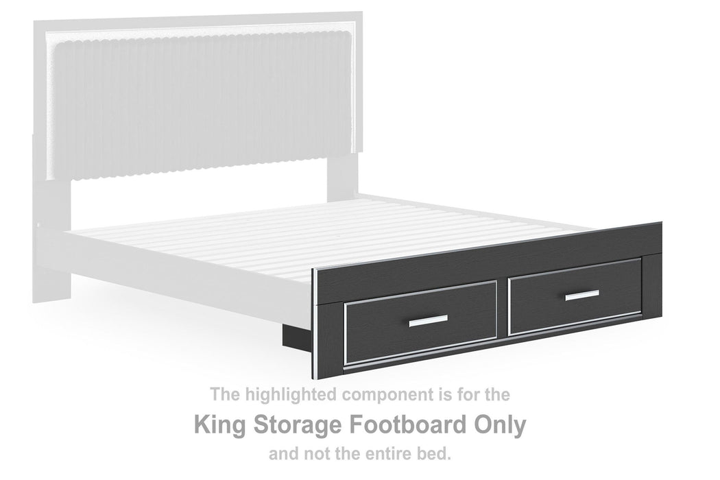 Zuraleus - King Storage Footboard - Black