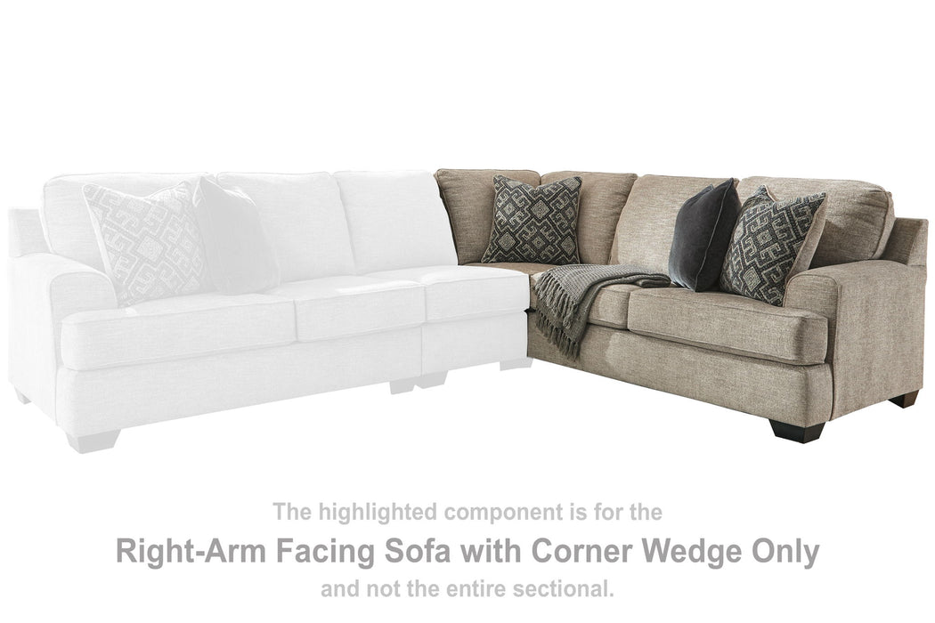 Bovarian - RAF Sofa w/Corner Wedge - Stone