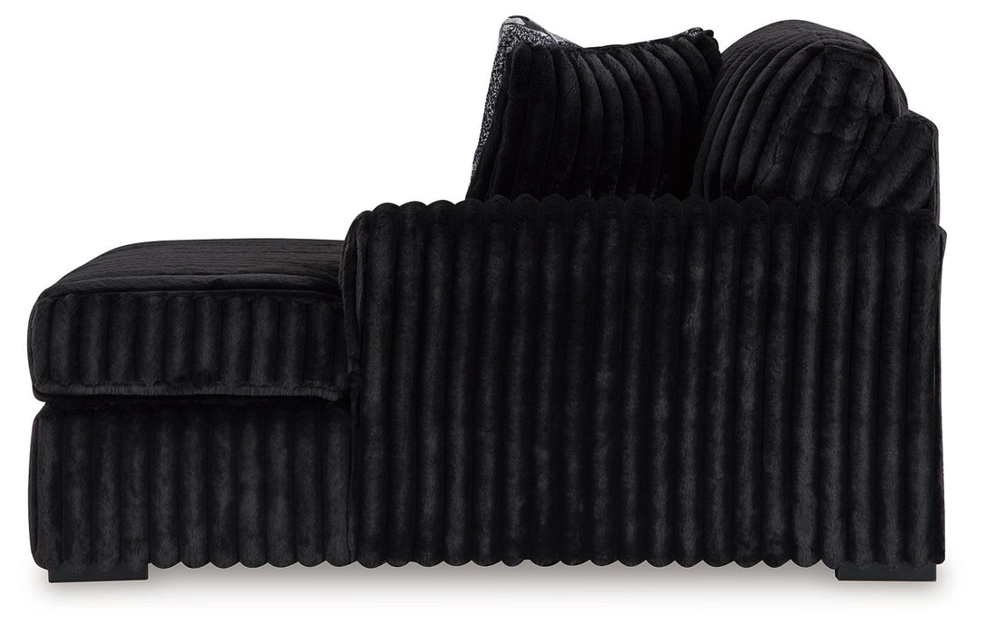 Midnight-Madness - Raf Corner Chaise - Onyx