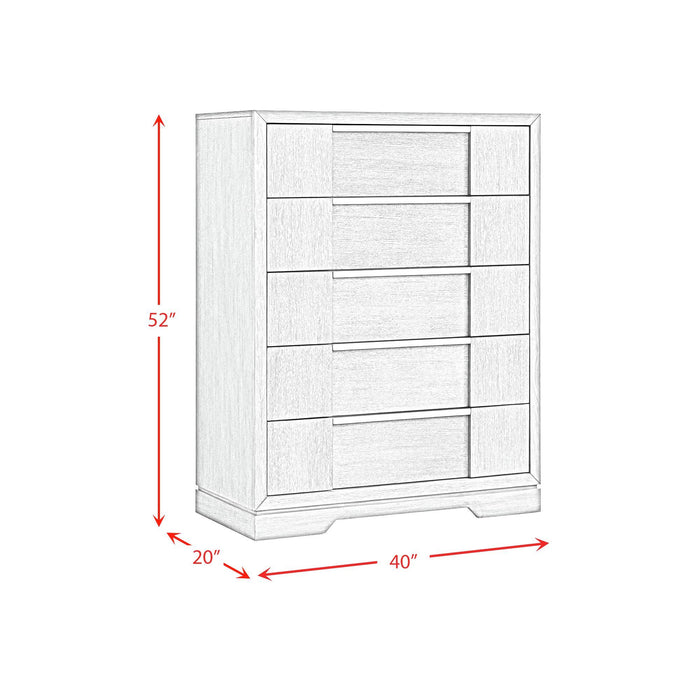 Kelis - Panel Bedroom Set With LED