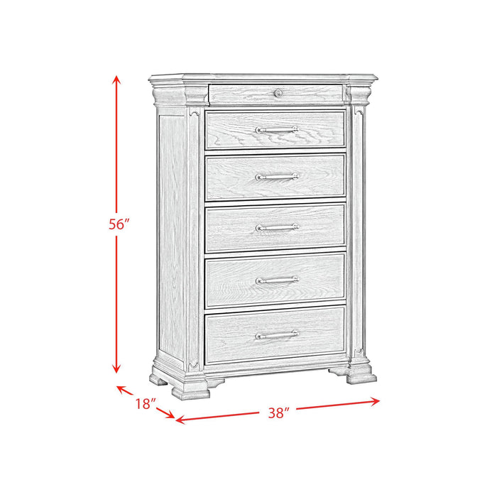 Kings Court - 6-Drawer Chest - Gray