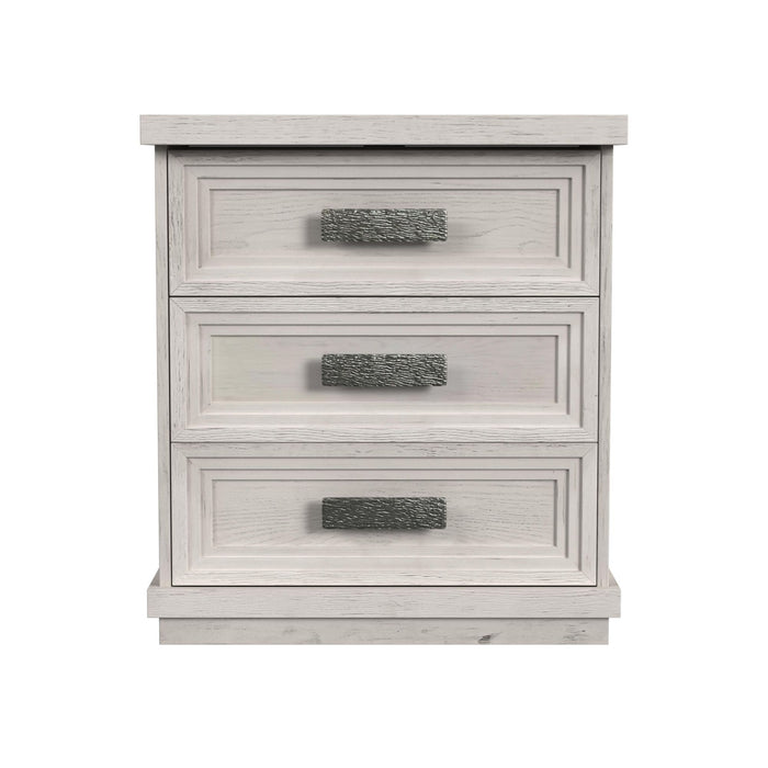 Avalanche - 3-Drawer Nightstand With USB - Antique White