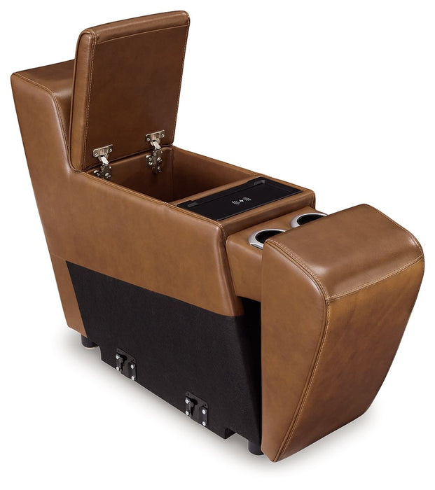 Temmpton - Console With Storage - Chocolate
