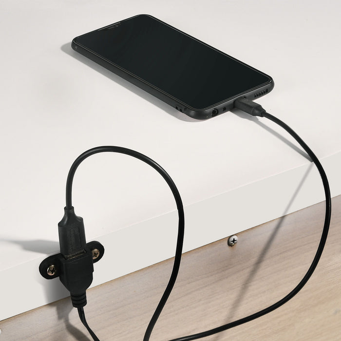 Twenty Nine - Nightstand With USB - White