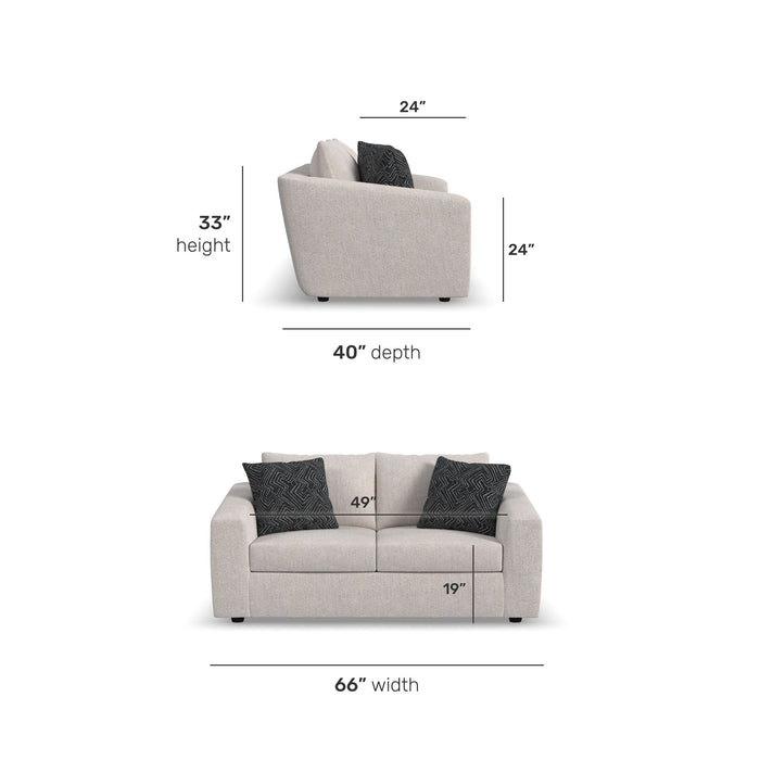 Knox - Fabric Loveseat