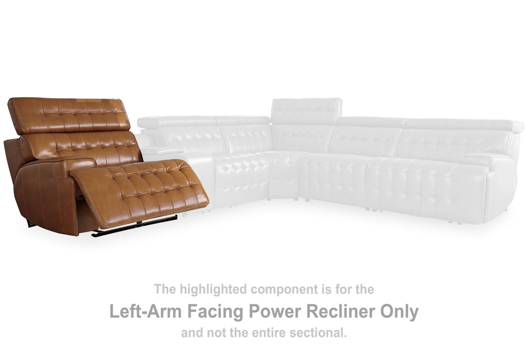 Temmpton - Laf Zero Wall Power Recliner - Chocolate