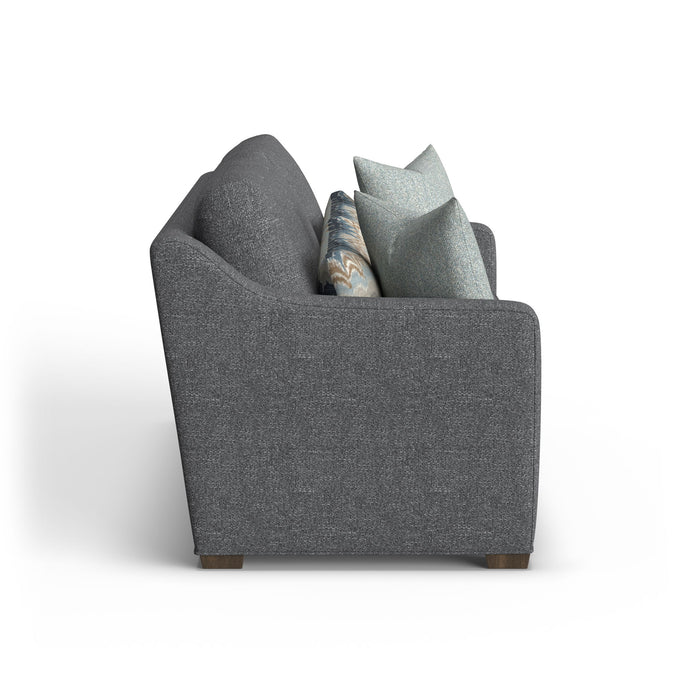 Milo - Fabric Two-Cushion Sofa With Nailhead Trim