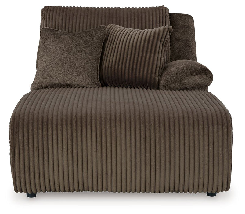 Top Tier - Raf Press Back Chaise - Chocolate
