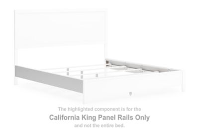 Binterglen - California King Panel Rails - White