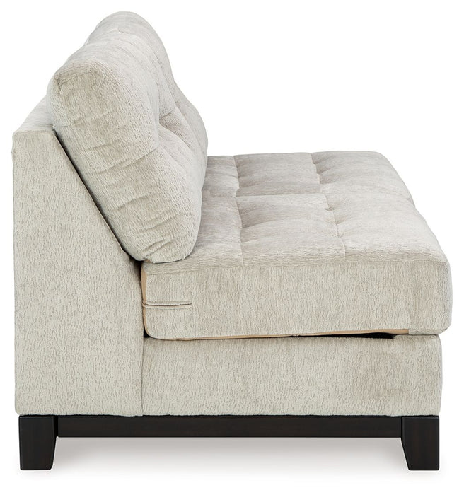 Maxon Place - Armless Loveseat - Stone