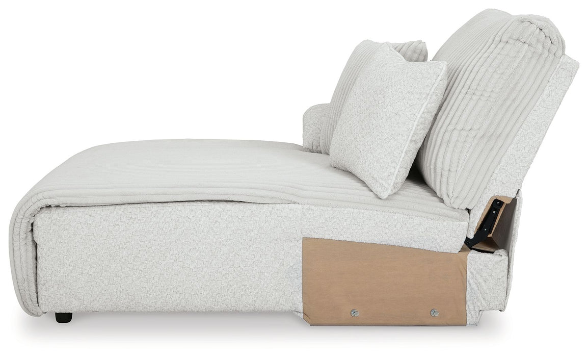 Top Tier - Laf Press Back Power Chaise - Alloy