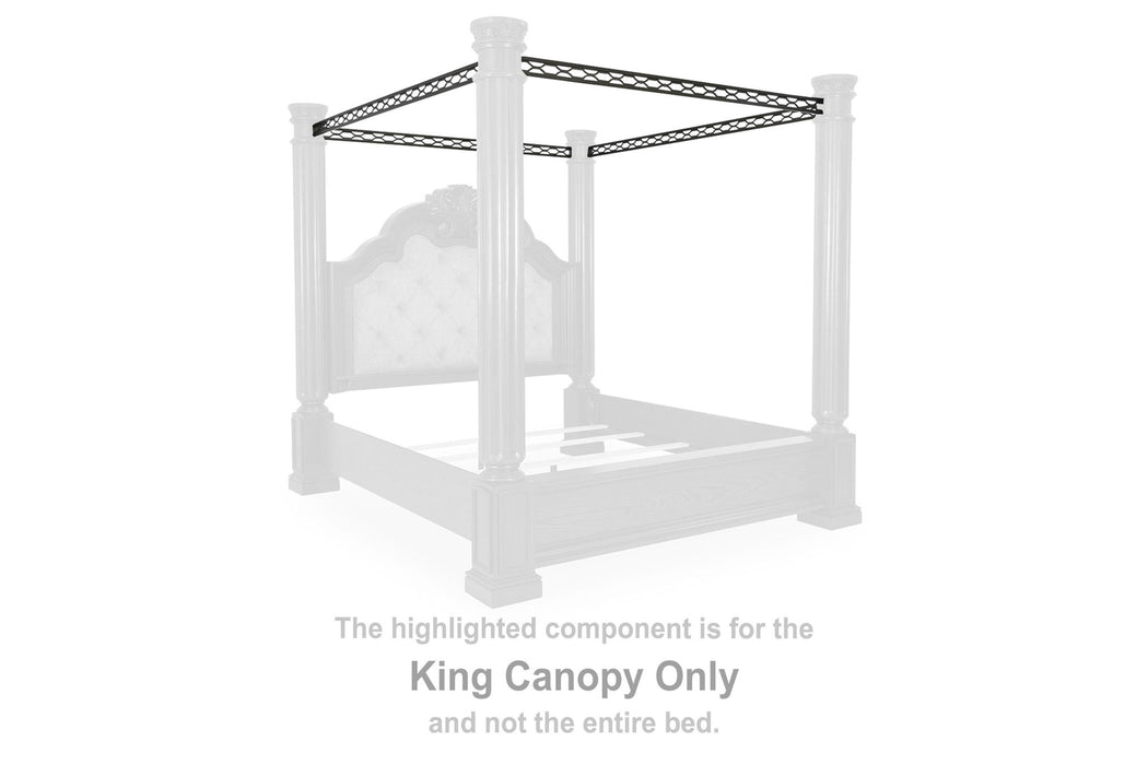 Maylee - King Canopy - Dark Brown