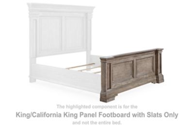 Blairhurst - King/ California King Panel Footboard With Slats - Light Grayish Brown
