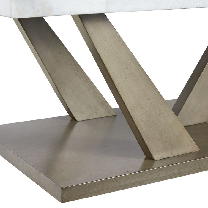Greta - 2 Piece Occasional Table Set (Coffee Table And End Table) - Gray