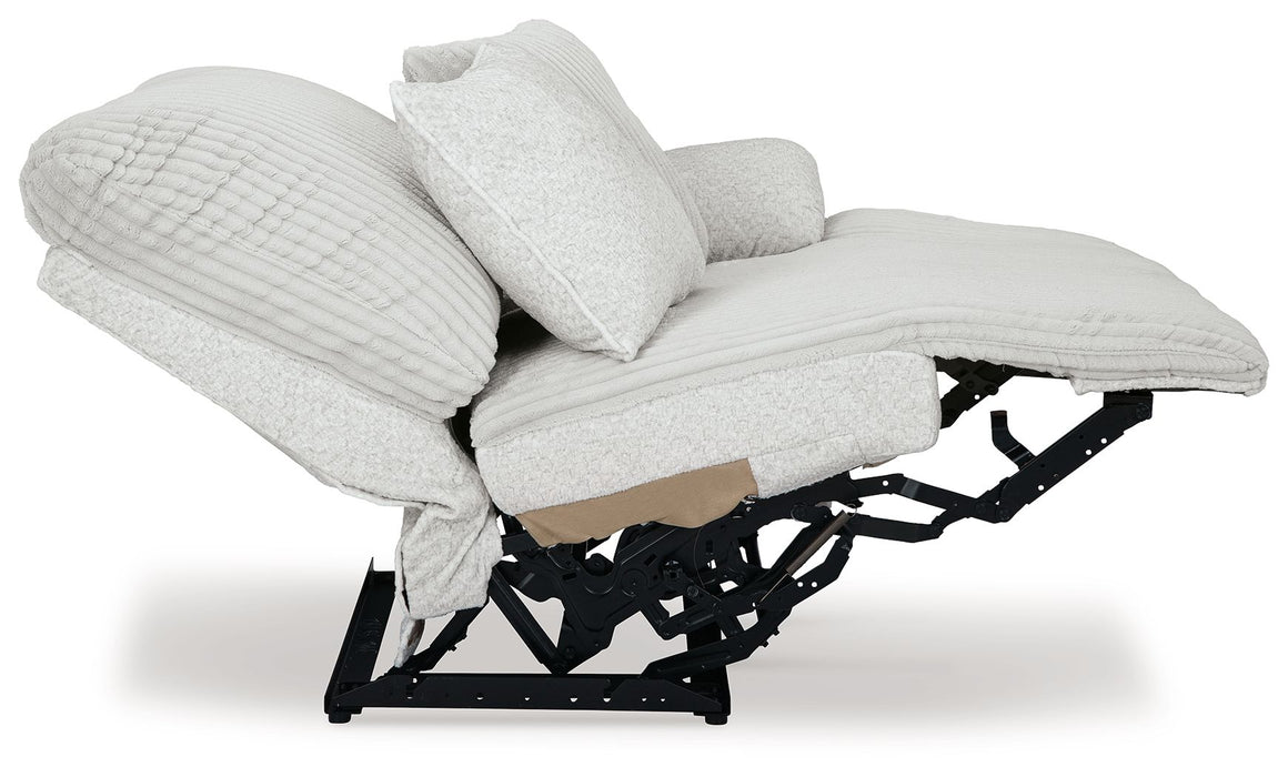 Top Tier - Raf Zero Wall Power Recliner - Alloy