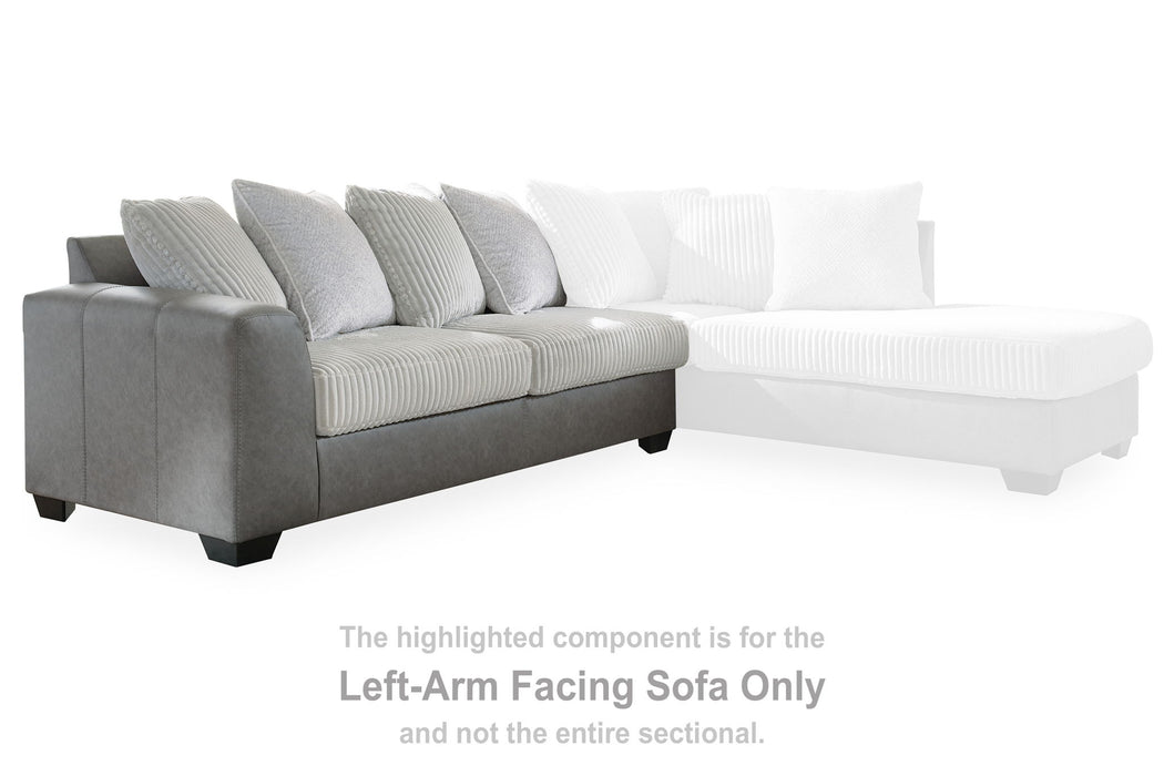 Clairette Court - Laf Sofa - Alloy