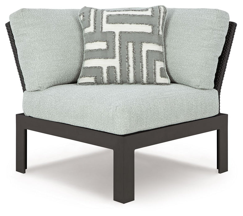 Beachloft - Corner With Cushion - Black / Gray