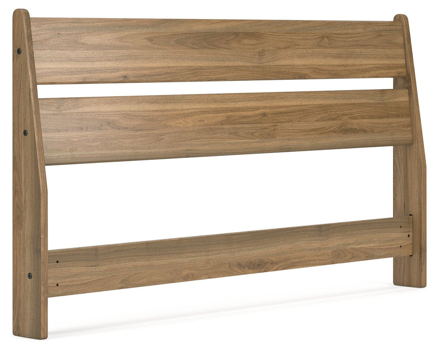Deanlow - Queen Panel Headboard - Honey