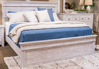 Makidern - King Panel Headboard - Whitewash