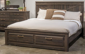 Vonitta Bay - King Panel Headboard - Dark Brown