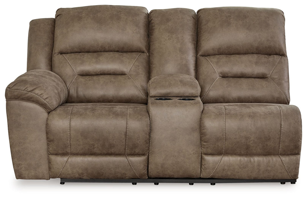 Ravenel - Laf Dbl Power Reclining Loveseat with Console - Fossil