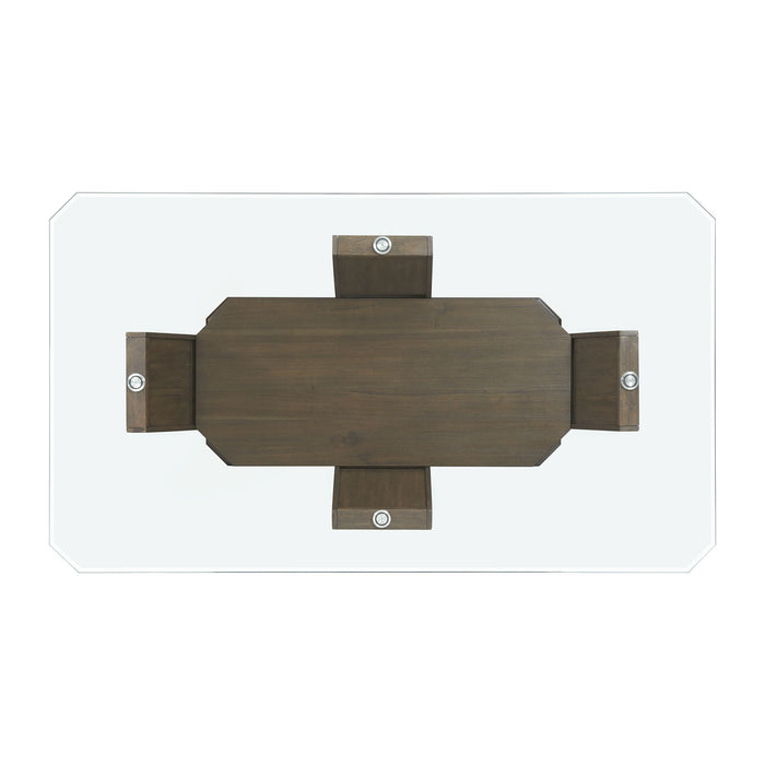 Dapper - Rectangular Counter Dining 5 Piece Set (Table And Four Chairs) - Walnut