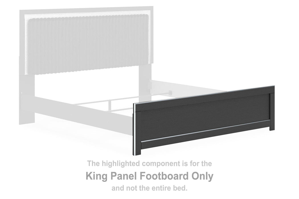 Zuraleus - King Panel Footboard - Black
