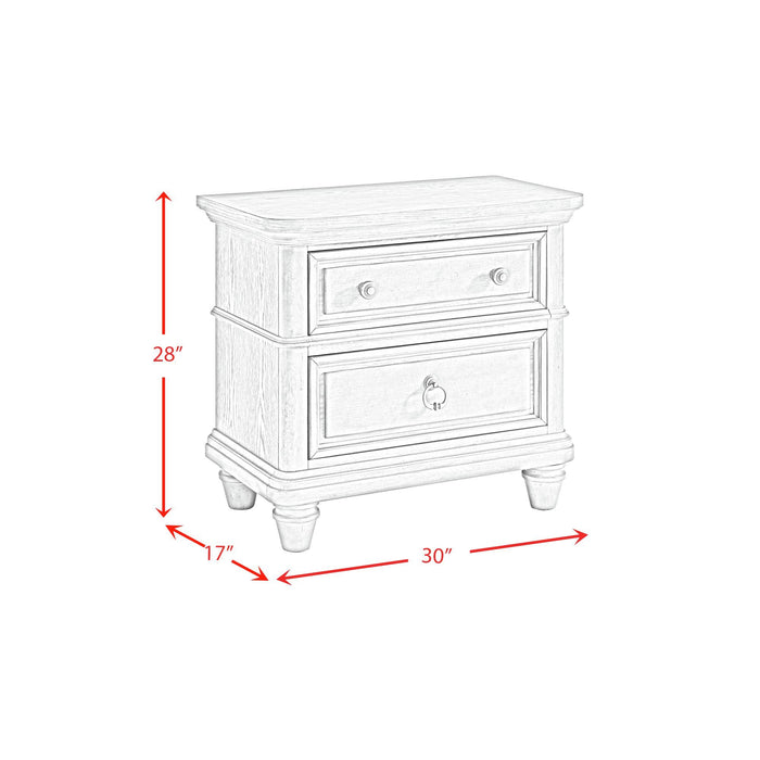 Whit-Ash - Panel Bedroom Set