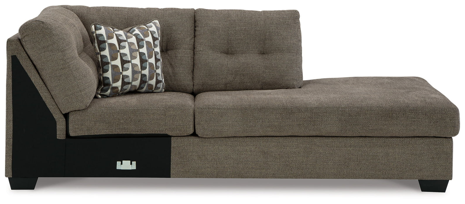 Mahoney - Raf Corner Chaise - Chocolate