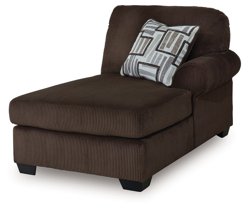 Kimlee - RAF Corner Chaise - Chocolate