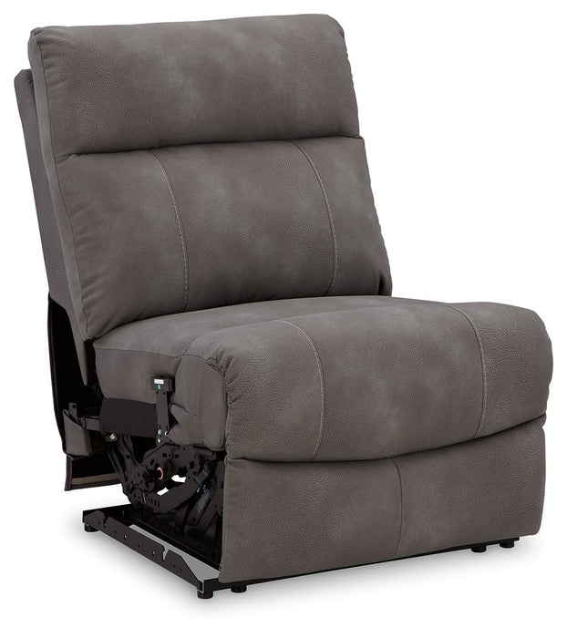 Next-Gen Durapella - Power Armless Recliner With Adj Headrest - Slate
