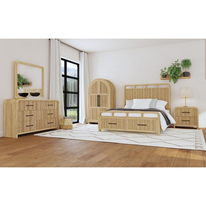Ridgemont - 2-Drawer Nightstand With USB - Natural