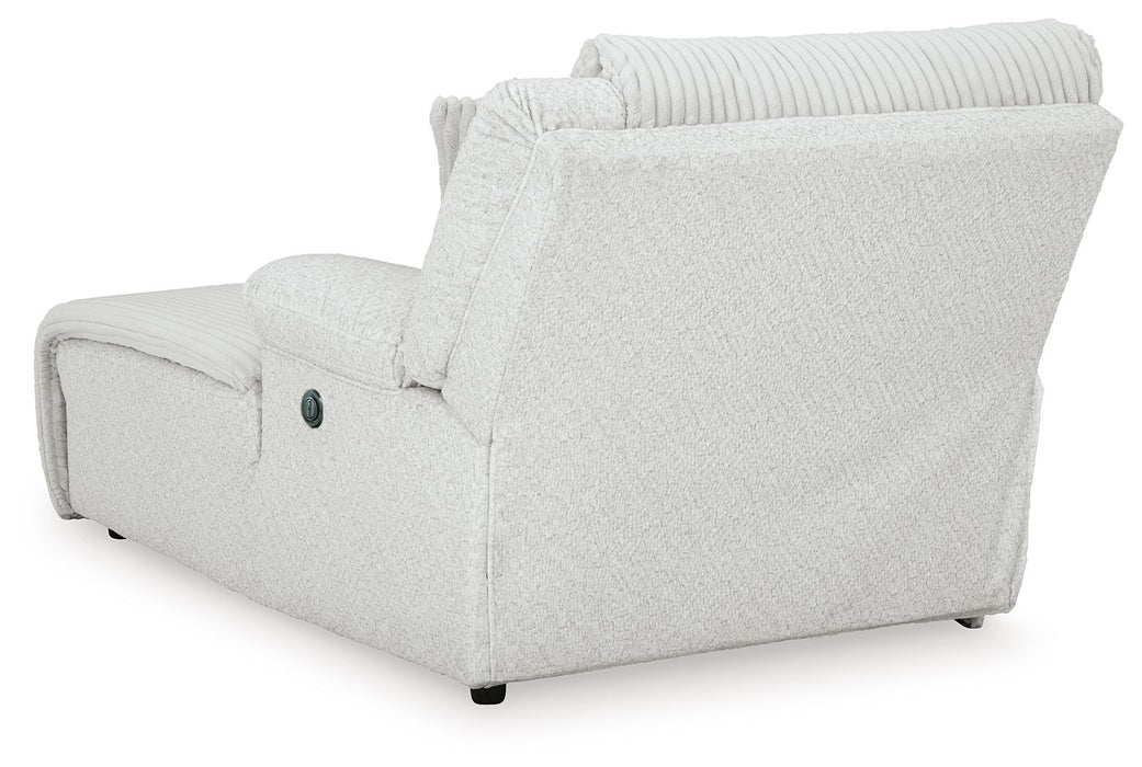 Top Tier - Raf Press Back Power Chaise - Alloy