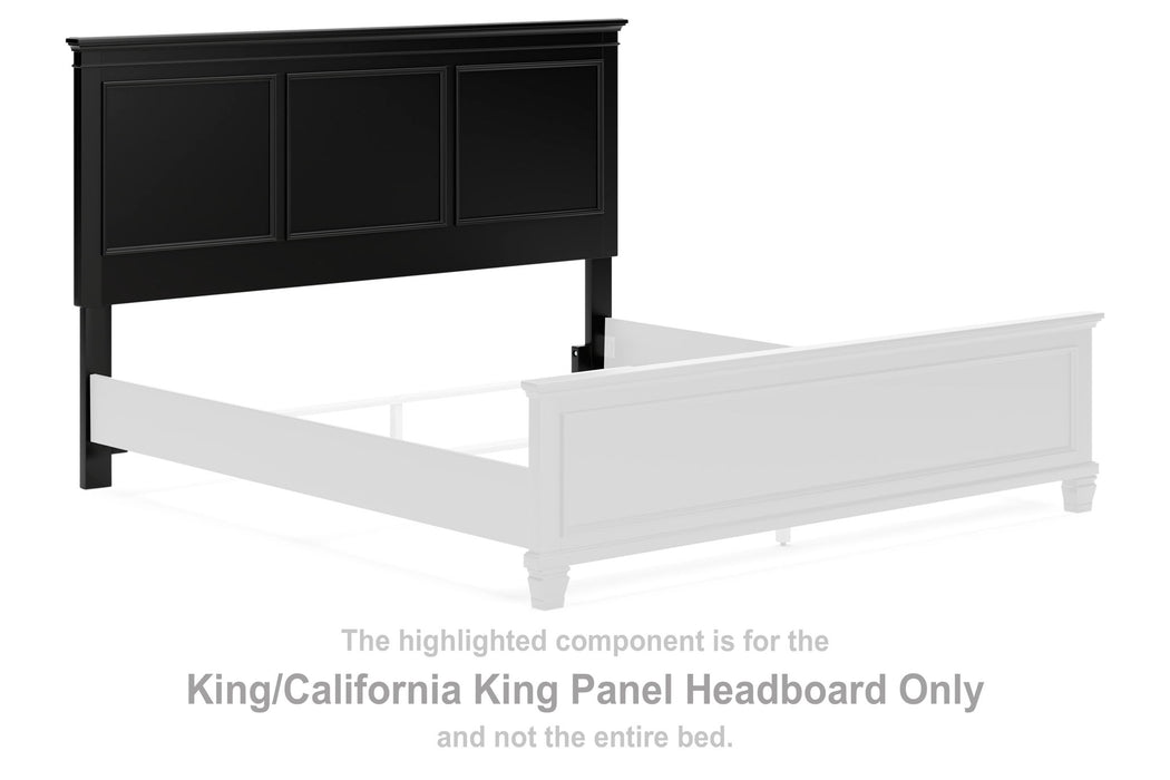 Lanolee - King/Cal King Panel Headboard - Black