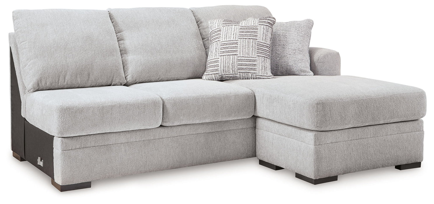 Gabyleigh - Raf Sofa Chaise - Nickel