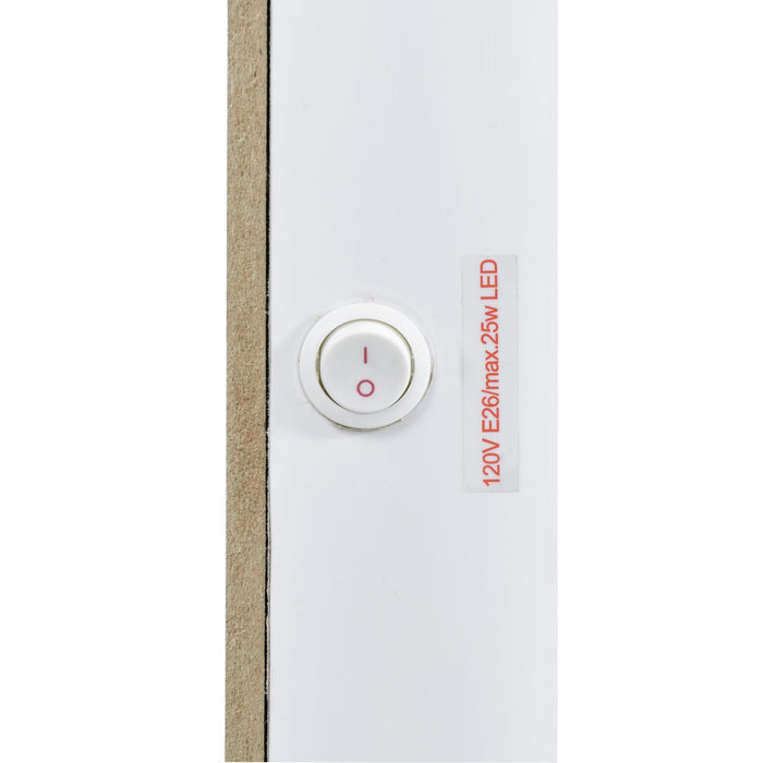 Lindy - Floor Mirror With Lights - White