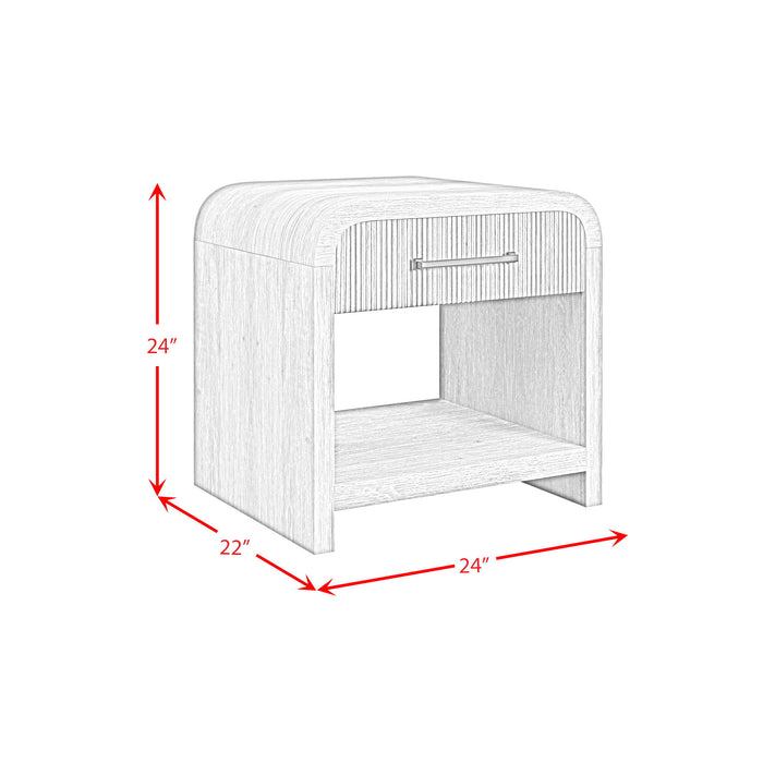 Ridgemont - End Table With USB - Natural
