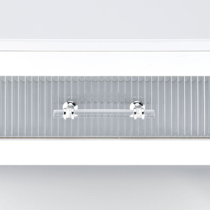 Chandra - Coffee Table With LED And Battery Pack - Glossy White